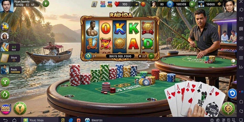 Screenshot menunjukkan tampilan menu utama yang menarik.