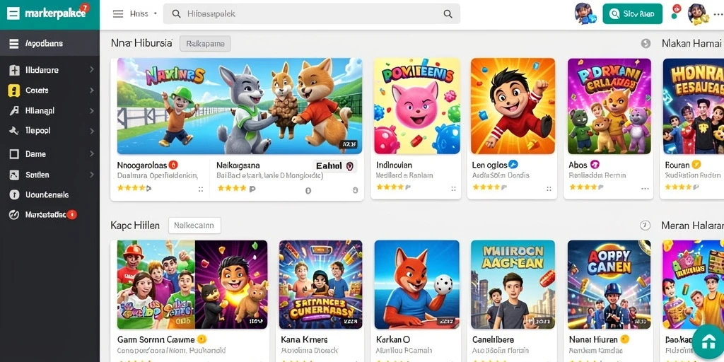 Tampilan grafis yang memukau dalam game.
