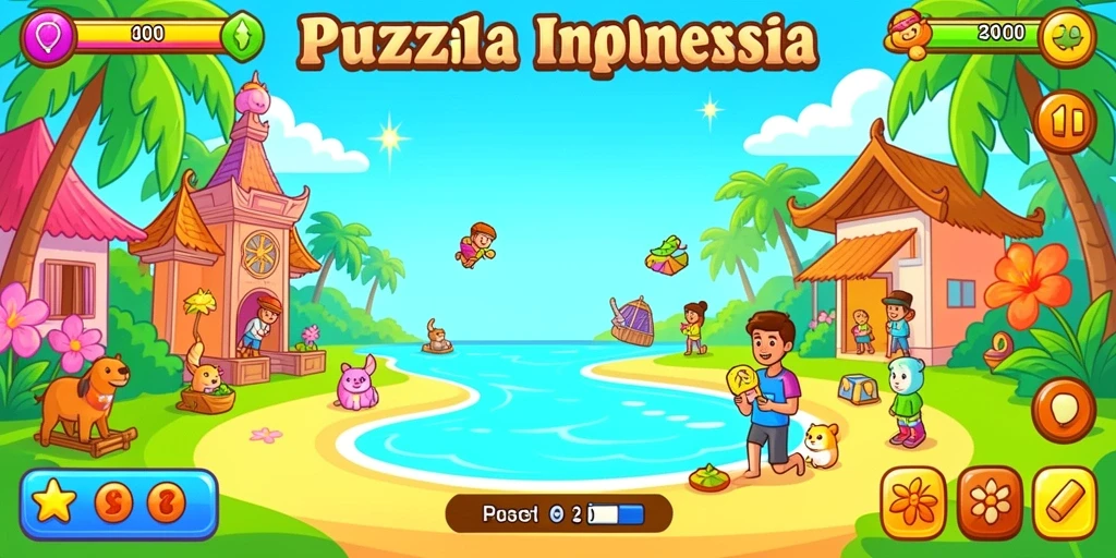 Screenshot menampilkan tampilan awal permainan.