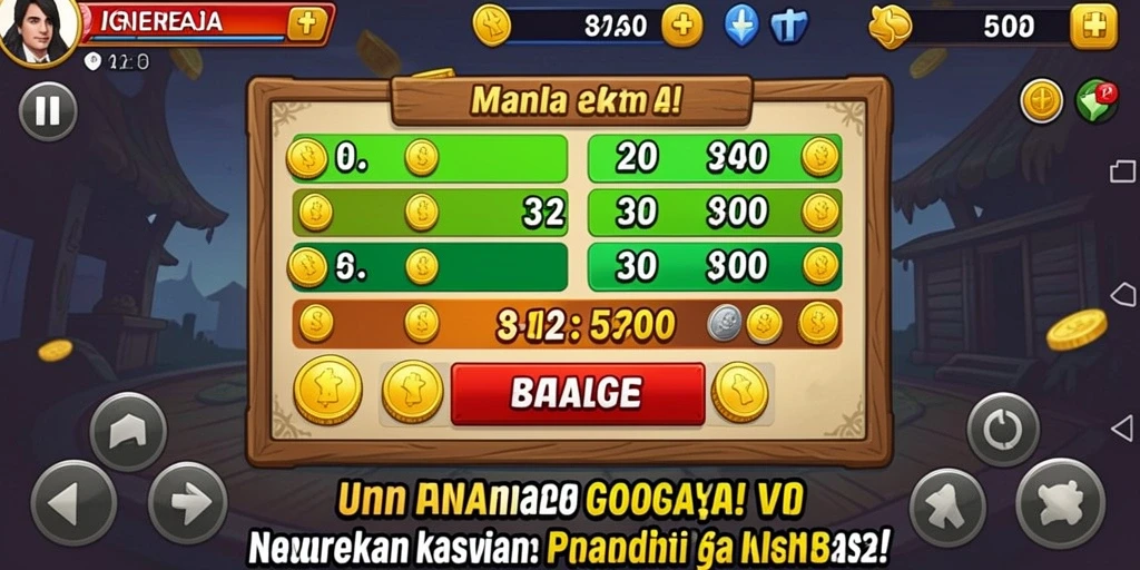 Screenshot 1 menunjukkan aksi karakter dalam permainan.
