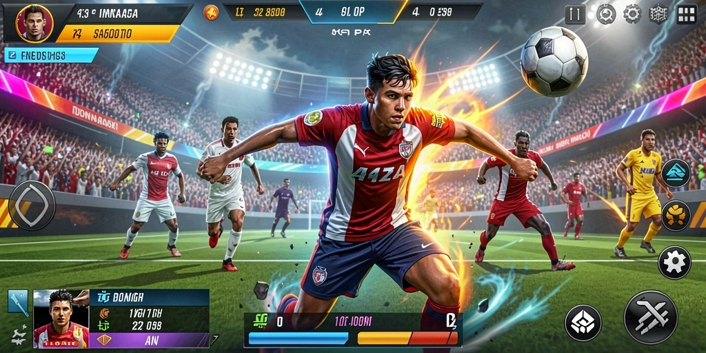 Screenshot menampilkan karakter utama MEGAPETIR dalam aksi.