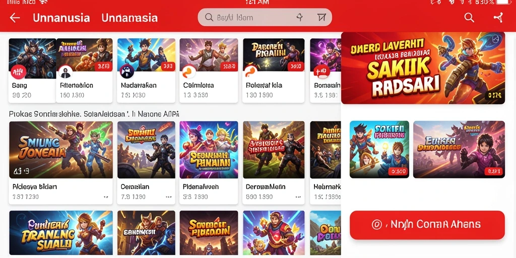 Tangkapan layar menampilkan karakter unik dalam permainan.