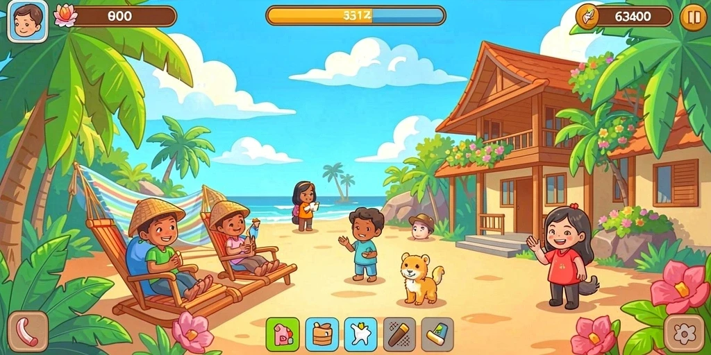 Screenshot menunjukkan gameplay yang adiktif dan seru.