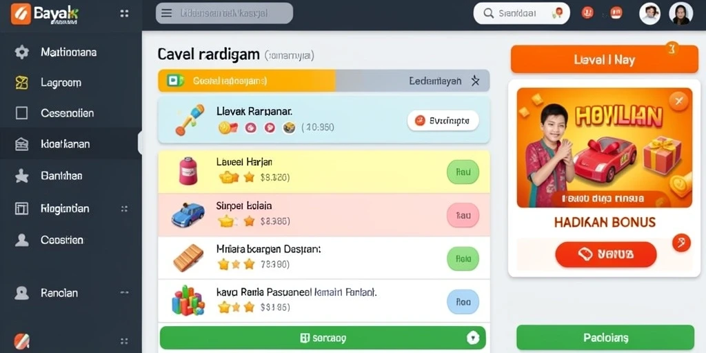 Tampilan antarmuka yang menarik dan mudah dinavigasi.