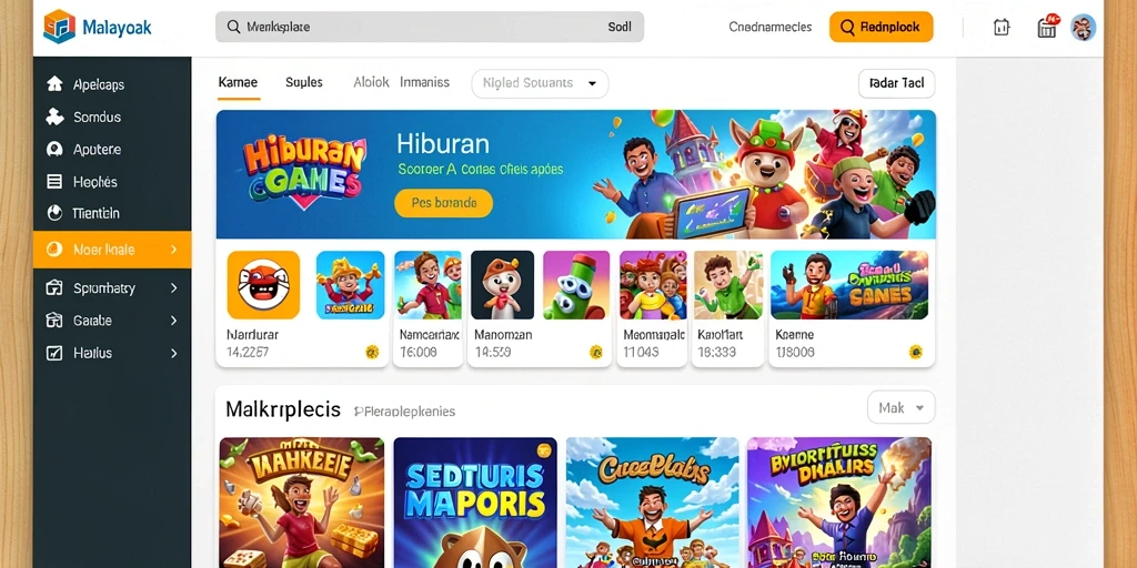 Tampilan menarik dari permainan slot bergaya petualangan.