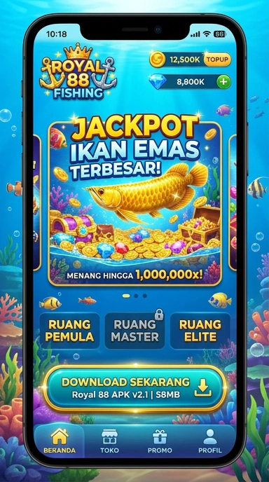 Galeri pratinjau visual royal88 build APK resmi terbaru